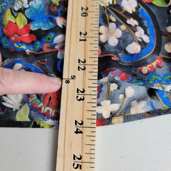 Alice + Olivia Colby Silk Island Watercolor Blouse - Picture 9 of 16